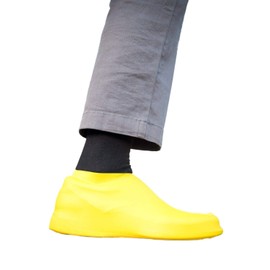 veloToze Roam - Commuting Shoe Cover - Works with Any Shoes - for Cycling, Commute, Flat Pedals, ebike, Walking Yellow