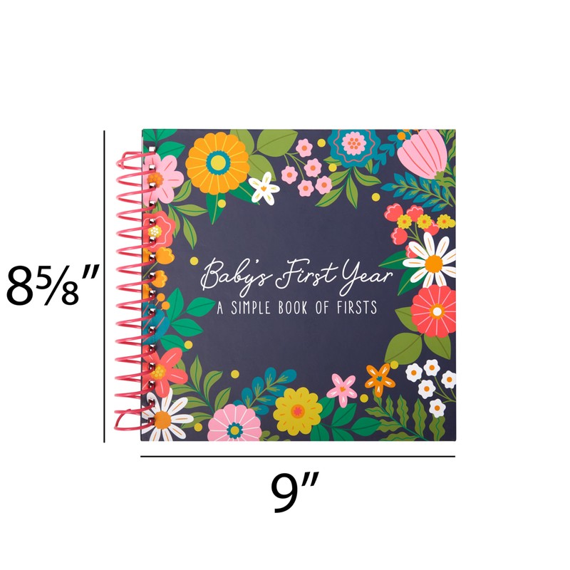 C.R. Gibson Blooming Beginnings Gender Neutral Baby Photo Album Book,