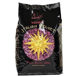Waxness Wax Necessities Italian Velvet Premium Luxury Polymer Blend Full Body Hard Wax Beads 2.2 Pound
