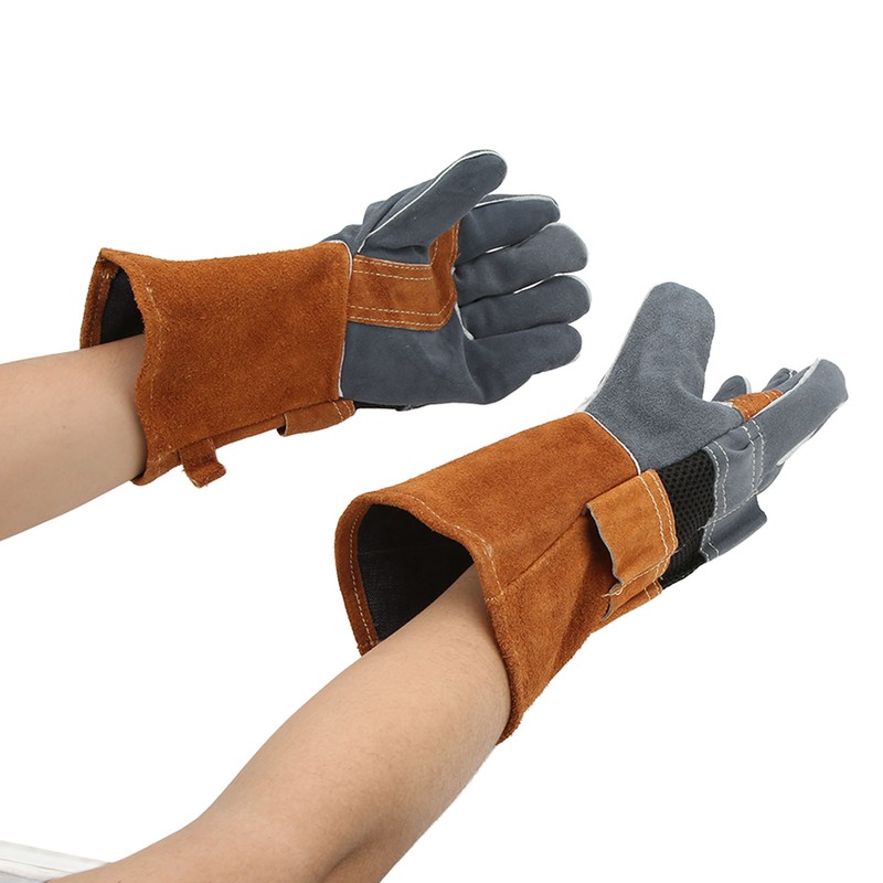 1 Pair Heat Resistant Gloves Separate Fingers Hot Proof Mitts