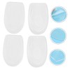Ipetboom 2 Pairs Transparent Height Increase Insoles Skid Heel Cushion