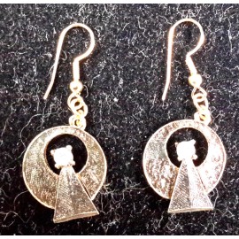 Majel Barret Roddenberry Star Trek IDIC Collection-Nec - 1" IDIC Earrings- Pierced