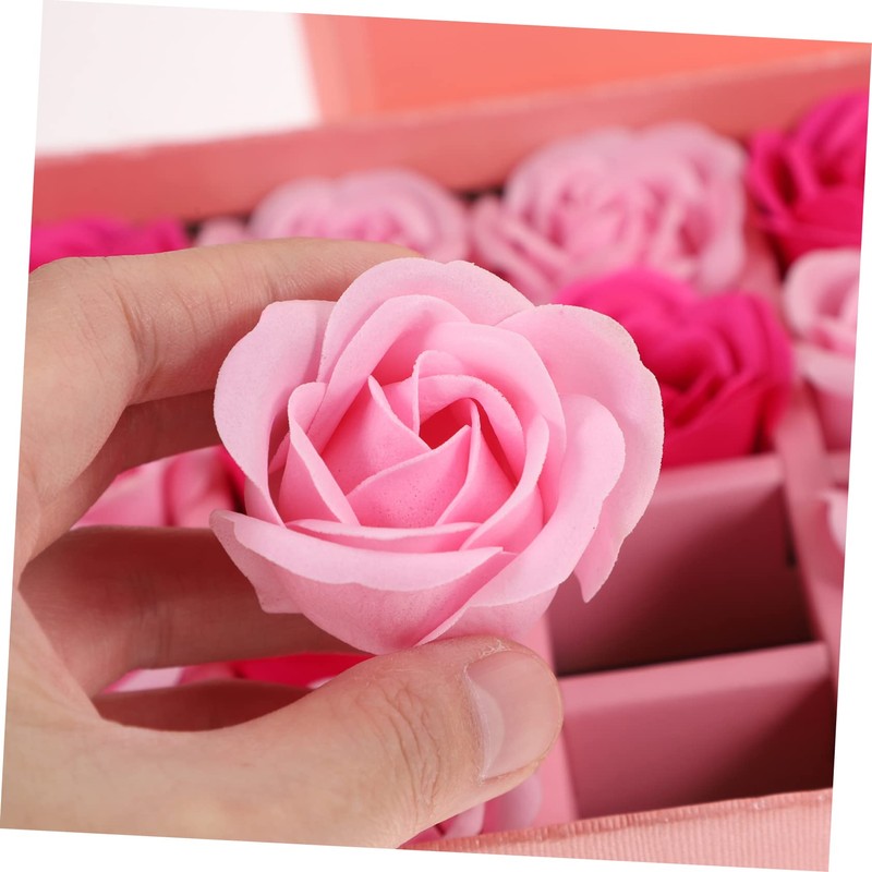 FOMIYES Real Rose Soap Flower Box Smooth Flowers for Birthday