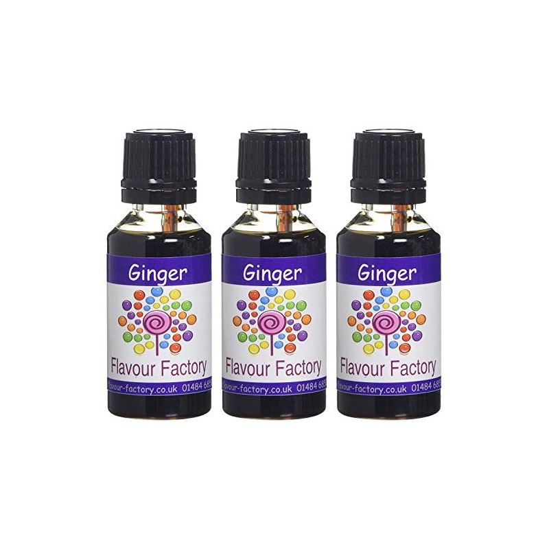 Flavour Factory Ginger, Extra Strong Food Flvouring Concentrates 85.5ml (Pack