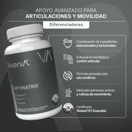 Vivenia Artimatrix Cúrcuma Msm Pea In Soporte Articulaciones                                                                                          