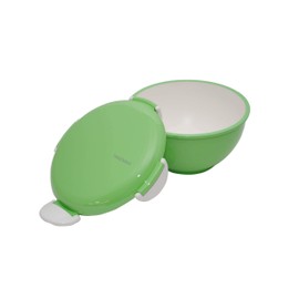 Bento Bowl for perfect lunch, Eco-Friendly Lunch Box Made in Japan, Recycle Plastic Bottle, Microwave and Dishwasher Safe, Takenaka Bento Box (Edamame Green)