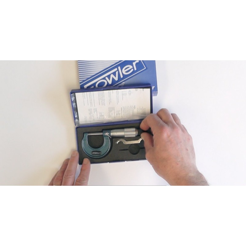 Fowler Outside Inch Micrometer, 52-240-001-1, Friction Stop Thimble, 0-1" Measuring