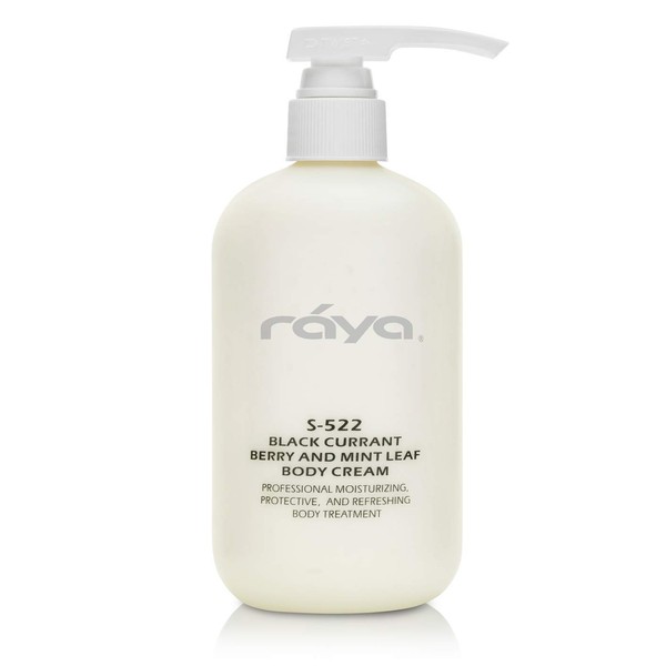 Raya Black Currant Berry and Mint Leaf Body Cream 16 oz (S-522) | Natural & Moisturizing Body Cream | Hydrates, Calms, and Prevents Dehydration and Irritation