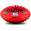 Assorted Gift Brands Sherrin Wizard AFL Leather Football Red Size 5