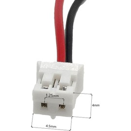 502030 - Batería de iones de litio de 3,7 V 250 mAh Li, 2 pines, 1,25 mm, conector JST para auriculares Bluetooth VXI BlueParrott B250-XT de repuesto para Mini DVR Keychina Cam 808 C3, GPS, MP3