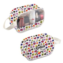 PLITI Villain Makeup Bag Witchy Fans Gift Rotten to The Core Zipper Pouch Villain Queen Fans Gift Poison Bottles Gift (Rotten to Core MBU)