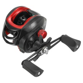 PATIKIL Baitcasting Fishing Reel, 12 Speed Magnetic Braking System with 18+1BB Ball Bearings, 8.1:1 Gear Ratio Left-Handed Fishing Reels for Fishing Saltwater Freshwater, Red, Black