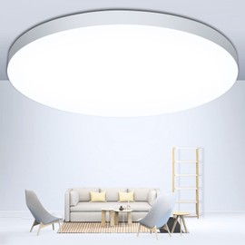 LED Ceiling Light Lamp Ceiling Light Diameter 28 cm 24 W, 6500 K, 2000 LM, IP44 Waterproof Furlamp Round Modern Simple White Bathroom Lamp for Cellar Lamp/Bedroom/Living Room/Kitchen