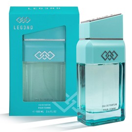 LEG3ND Cologne for Women - Long-Lasting Luxury Fragrance with Essential Oils - Apricot, Vanilla & White Flower Notes - Comes in a Glass Bottle Spray,100ml (Teal)