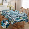 iEvery Washable Boho Mandala Tablecloths for Outdoor Use Weatherproof Table