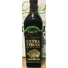 Cuiti Ciuti - Organic Extra Virgin Olive Oil  First Cold Press Net 33.8 Fl.oz.(1liter)