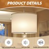 Retisee 2 Pcs Round Lamp Shade Diffuser 11.5" Diameter with