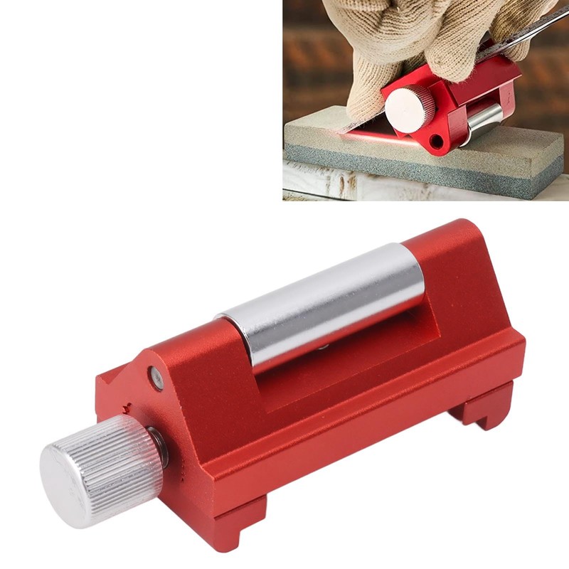 Honing Guide, Aluminium Stainless Steel Sharpening Holder with Fixed Angle