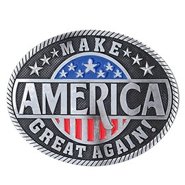 Make America Great Again Belt Buckle Western Cowboy Native American Motorcyclist (MAG-01)