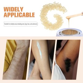 Perlas de Cera Depilatoria Beige para Mujeres, Cera para Depilar de Alta Eficiencia, Uso Versátil para Brazos y Axilas, Piel Lisa Vello