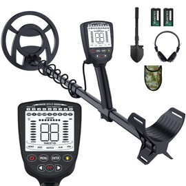 TECLUNG Metal Detector for Adults & Kids, Professional 4-Mode Gold Detector with 10" IP68 Waterproof Coil, Advanced DSP Chip & LCD Display, High Accuracy Treasure Hunting for Beach/Underwater Use