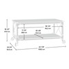 Sauder Steel River Coffee Table, L: 42.91" x W: 24.21"