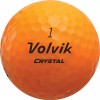 Volvik Golf Crystal Golf Balls - Crystal Orange - 3 Ball Sleeve
