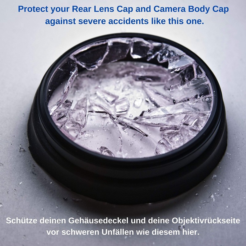 Lens Cap Set, with Housing Cap and Rear Lens Cap,