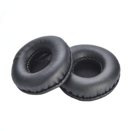 Yizhet 1 pair Round Ear Pads 65mm Universal Replacement Earpads 2.5 inch Premium Protein Leather Memory Foam Ear Cushions for Headphone Ear Cup with 6.5cm Diameter