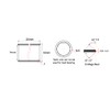 sourcing map Pack of 10 Oil Bar Plain Bearings, 14