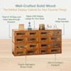 Set of 4 Store and Display Wooden Desktop Organizing Cabinets