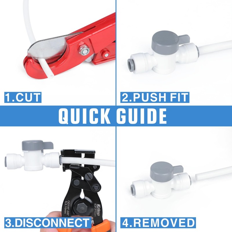 iCrimp Push to Connect Fitting Removal Tool for Disconnect 1/4-in