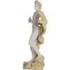 Apollo God of Music Poetry Art Gold Tone Alabaster Statue