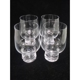 QTY 4 NEW ALESSI FOR DELTA AIRLINES 044207725 Wine SHORT STEM GLASSES 4.5 Height