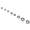 Pack of 140 Hexagon Nuts M1/M1.2/M1.4/M1.6/M2/M2.5/M3 M1.4 Nut Thread Stainless