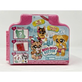 TLC Kritters Boo Boo Better Series 3 Carry Case Vet Set Mystery Pet Pink 12 Pcs