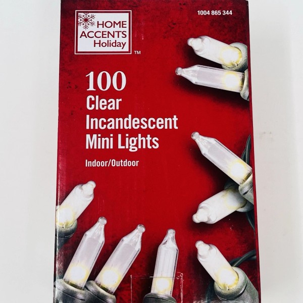 Home Accents 100 Count Clear Mini 20 FT String Lights