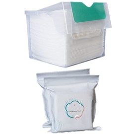 1 Box of 50 Disposable Face Wash Cotton Pads Cosmetic Cotton Refill Pack Can Be Wet & Dry