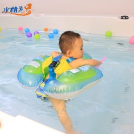 Baby Inflatable Swimming Ring Tube - Cross-Border Stock Thick LF2602 Small Yellow Duck Large Float Ring 65*60cm 3ea