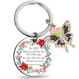 OEHEDOU Christian Gifts For Women Religious Gifts For Women Faith Gifts For Women Bible Verse Gifts For Christian Women Inspirational Christian Keychain First Communion Gifts For Girls Women