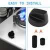 YREYBN 4 Pcs Cooker Knobs Replacement Oven Knobs, Universal Control