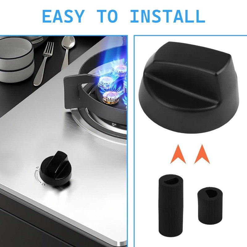 YREYBN 4 Pcs Cooker Knobs Replacement Oven Knobs, Universal Control