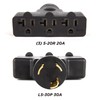 Westinghouse 301514A Generator Plug Adapter, 30A 120V L5-30P to (3x)