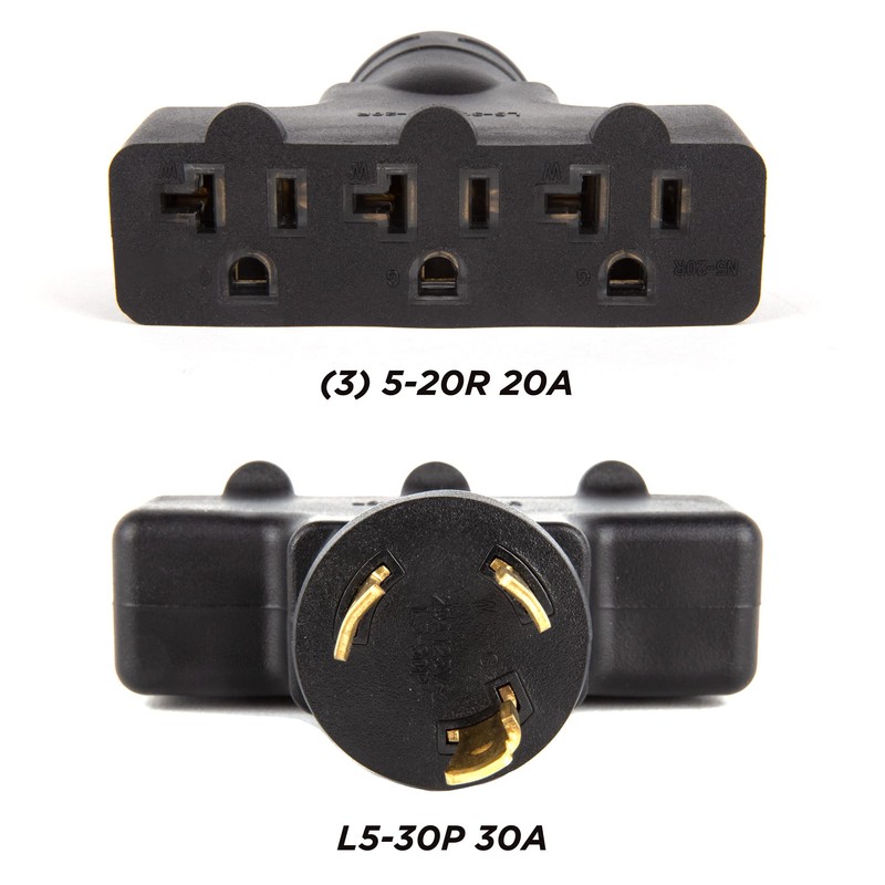 Westinghouse 301514A Generator Plug Adapter, 30A 120V L5-30P to (3x)