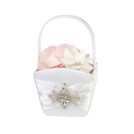 Lillian Rose Jeweled (FB430) Glamorous Rhinestone Flower Girl Basket