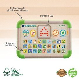 VTech Tablet de Madera Descubre los Animales Descubre los Animales