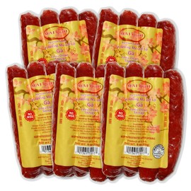 5 Packs of Survival Cured Chicken Chinese Style Sausage (Lap Xuong Mai Quoi Chicken) (No MSG) - Made In USA