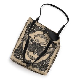 Gothic Moth Ornate Victorian Grunge Aesthetic Witchy Tote Bag