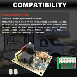 USTAR 31501 33488 33727 RV Furnace Ignition Control Circuit Board Compatible with Atwood & Dometic Models 7916-II, 7920-II, 8012-II, 85-IV AFMD AFSAD DFMD Series