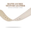 Leather Bands Compatible with Garmin Lily 2, 14mm Top Grain